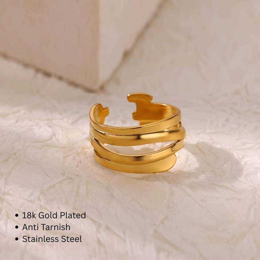 Two Layer Fancy Ring : RG_SS_2lyrPlain_Gld