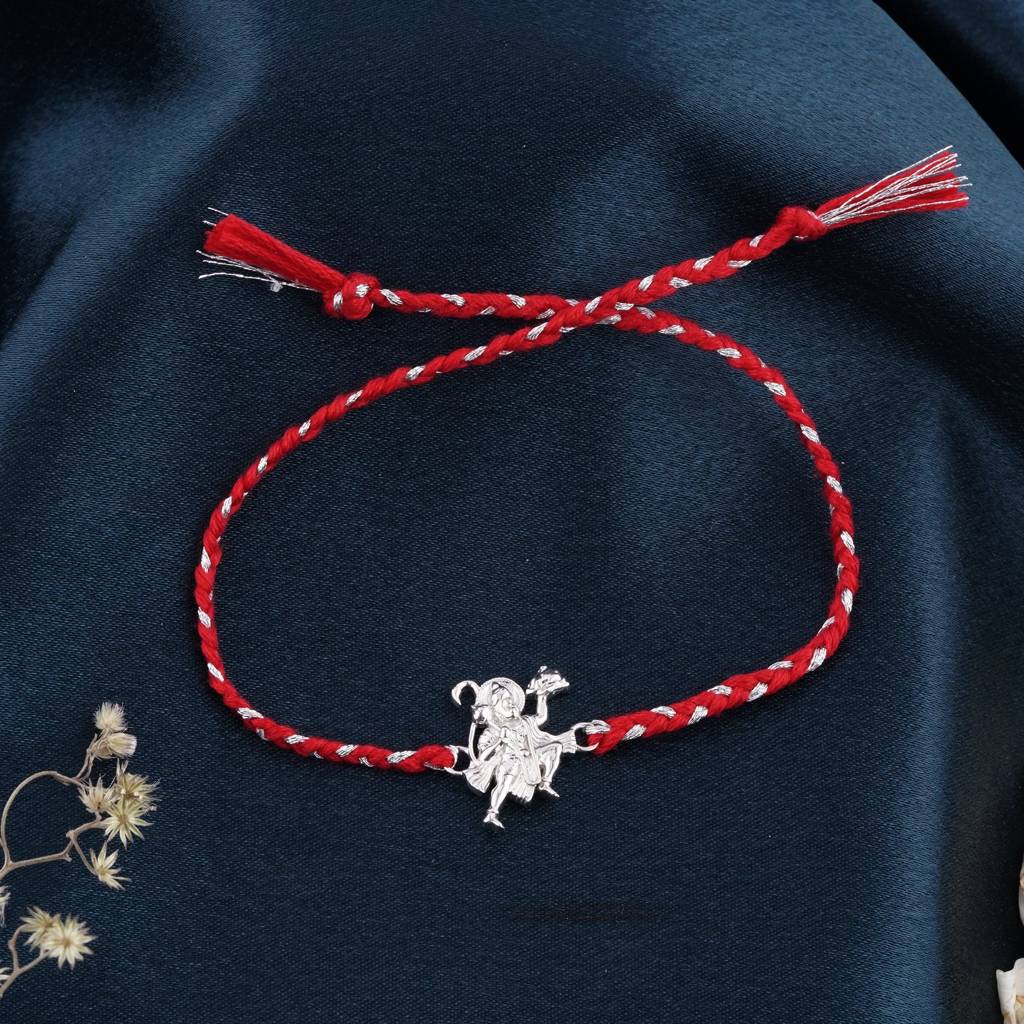 Silver Hanuman Ji Rakhi : ZLRH-1014