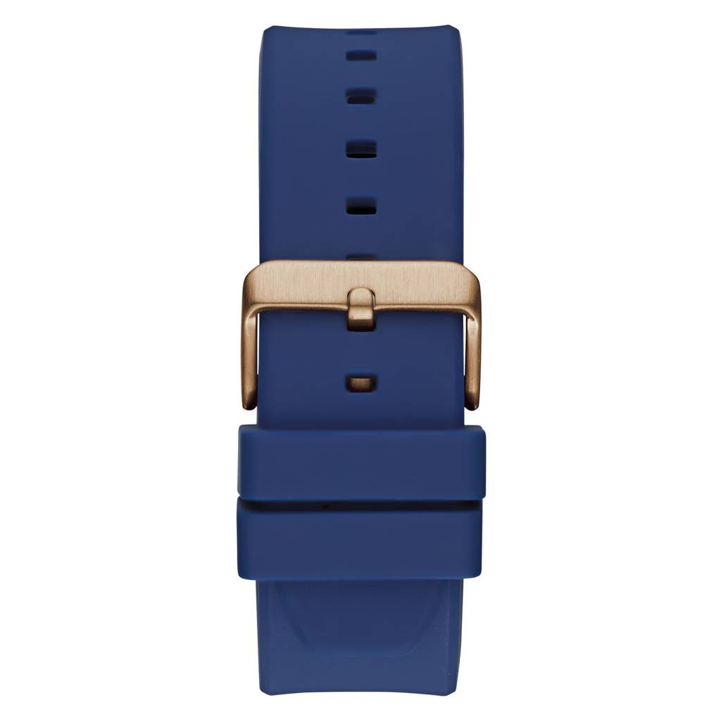 Guess Round 46Mm Blue Dial Analog Men Watch - Gw0803G2 : GW0803G2