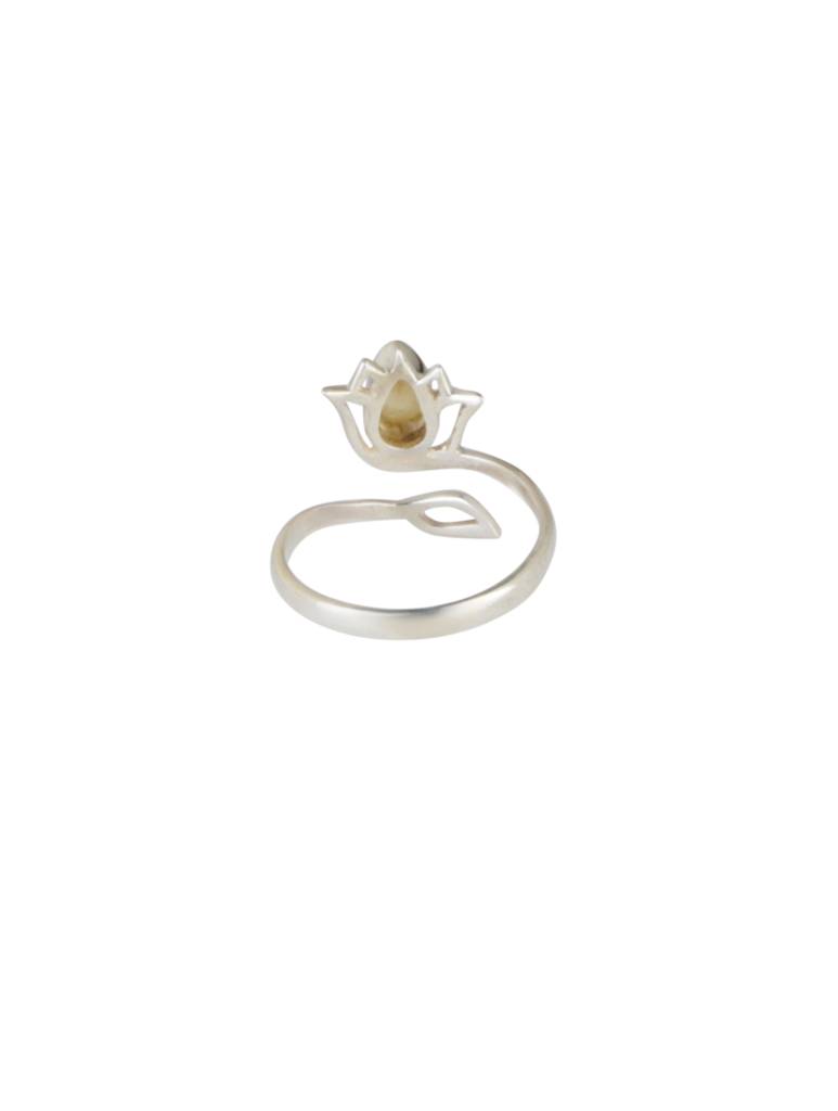 925 Sterling Silver Pearl Ring For Women | Gemstone Ring | Handmade Silver Jewelry | Elegant Daily Wear Gift : FU-1339
