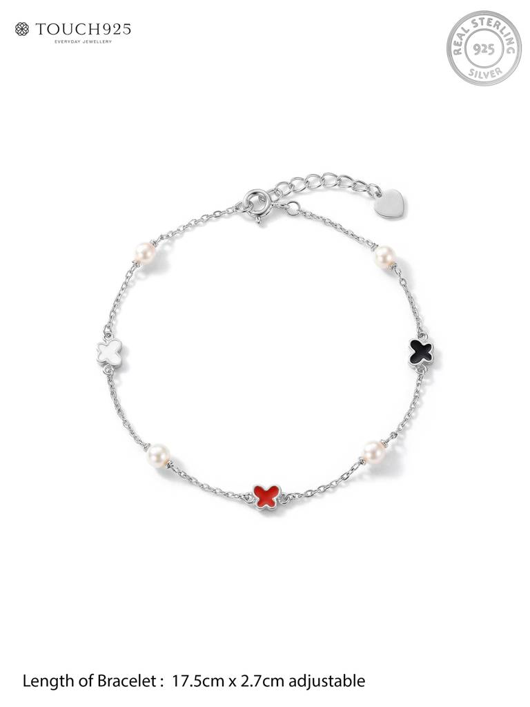 Pearl Clover Chain Bracelet : IALB3194