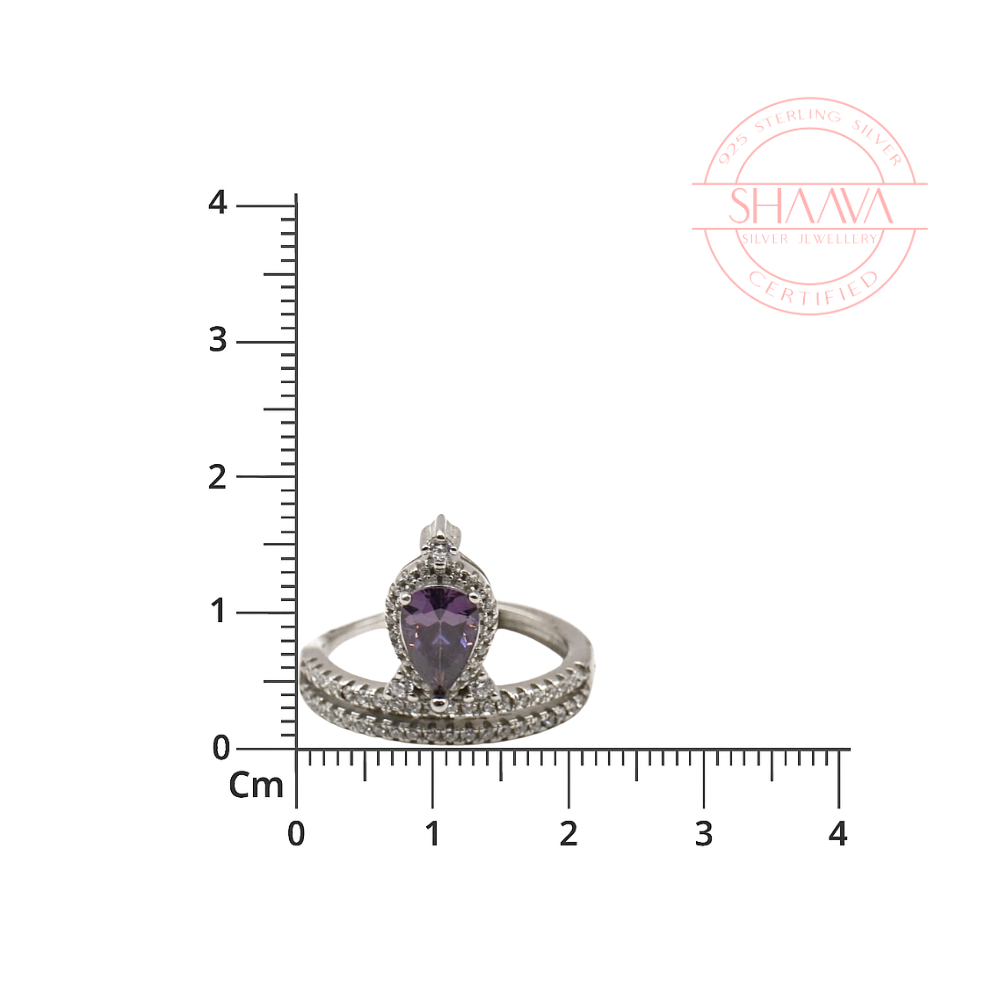 Sterling Silver Teardrop Ring : RGS001