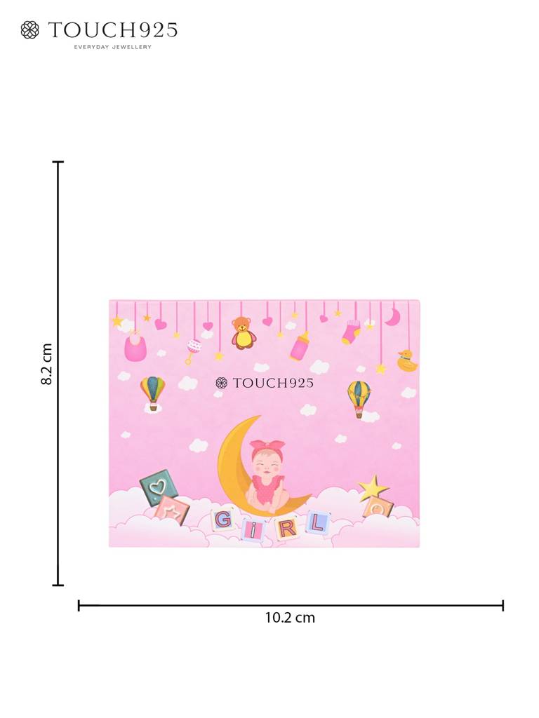 999 Silver Welcome Baby Girl Coin Box : HS21