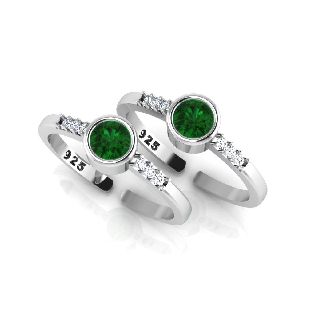 Iski Uski 925 Sterling Silver Classy Toe Rings