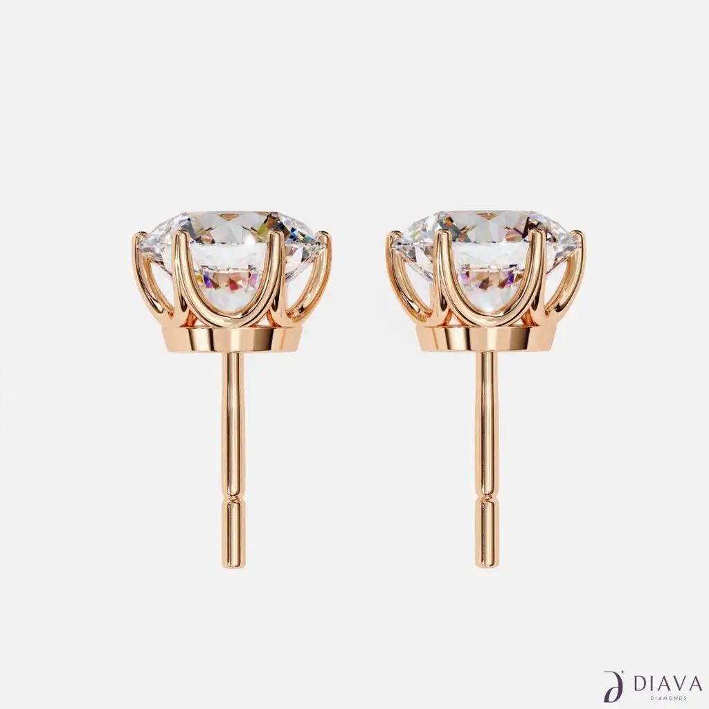 Signature Round Solitaire Studs : SignatureRoundSolitaireStuds