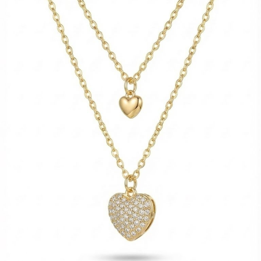 Toned Heart Pendant Necklace For Women – Elegant Heart Design With Subtle Cz Accent | Premium Romantic Jewellery : 7183143256