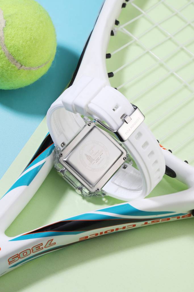 Analog-Digital Quartz Watch For Men With Square Dial, Day-Date Display, Silicone Strap And Water Resistance : LFM10015-02