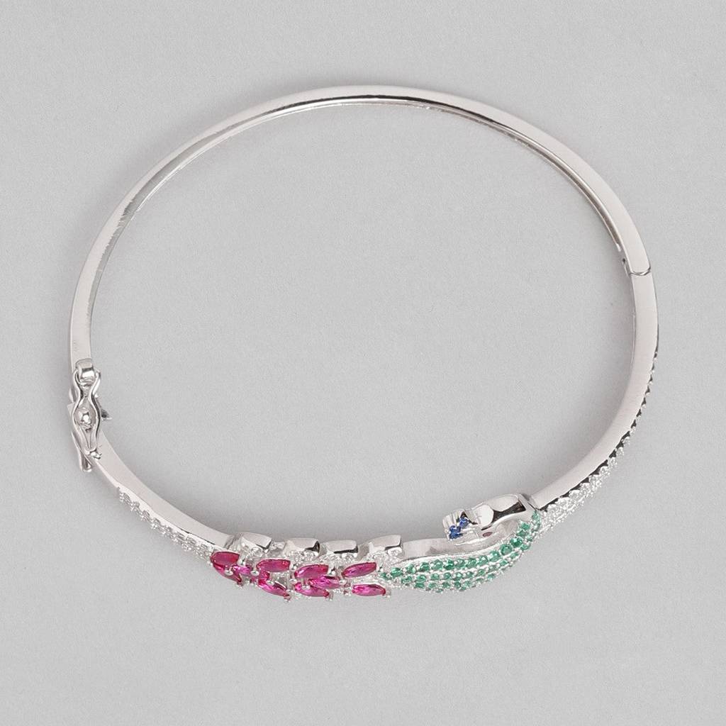 Eternal Love- Peacock Cz 925 Sterling Silver Bracelet : BR-80134