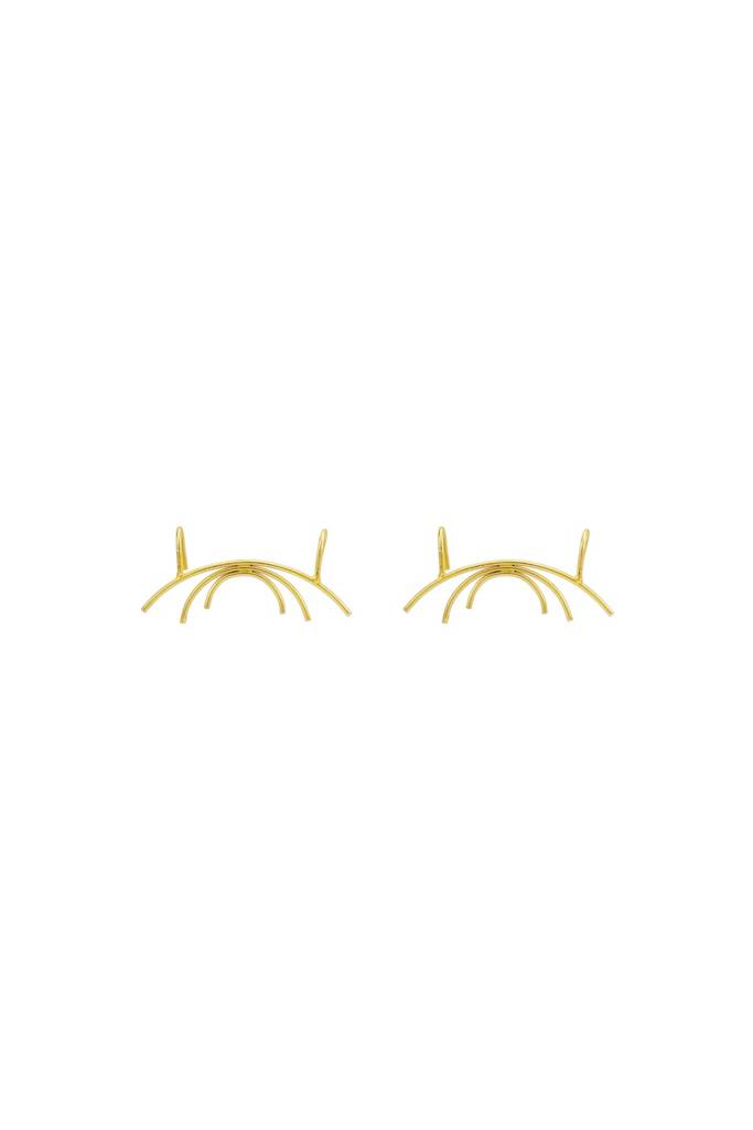 Anti-Tarnish 22Kt Gold-Plated Car Ride Earrings : EC11013