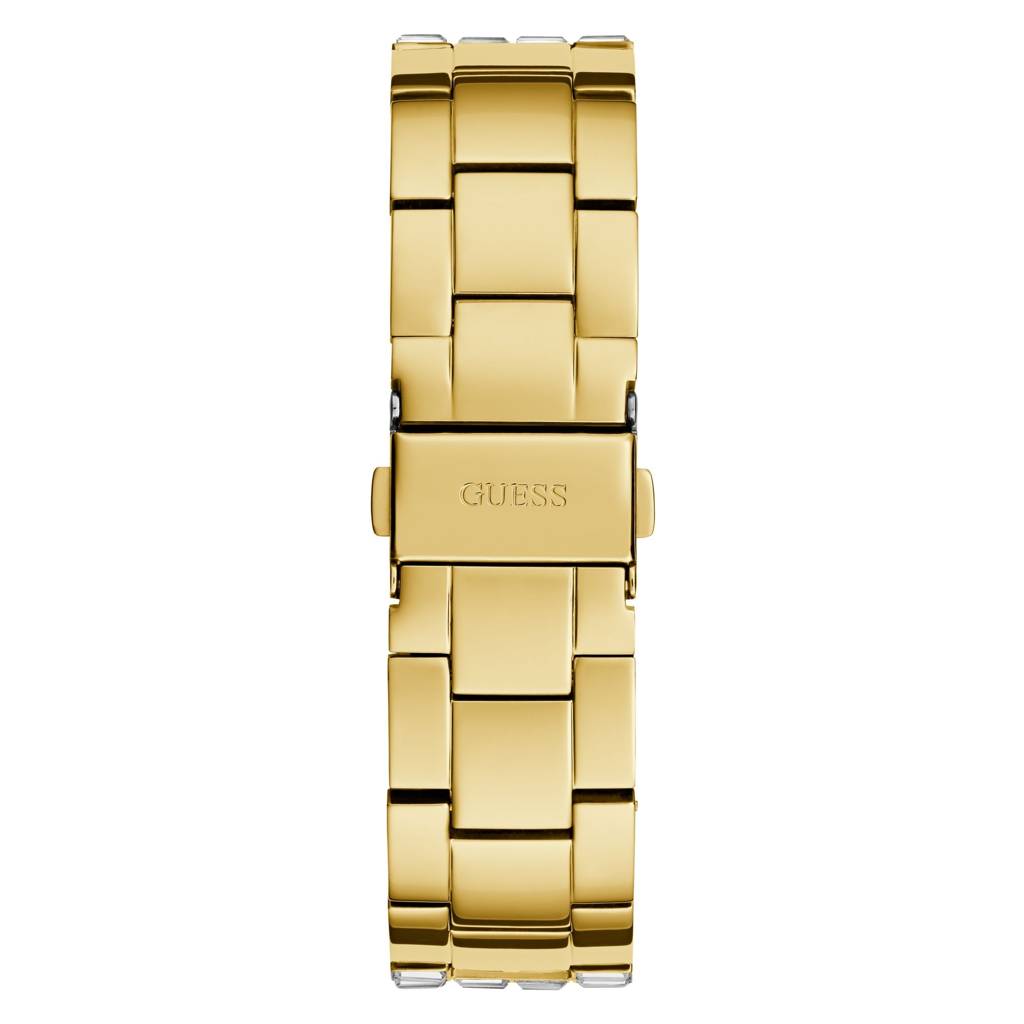 Guess Round 39Mm Champagne Dial Analog Women Watch - Gw0812L2 : GW0812L2