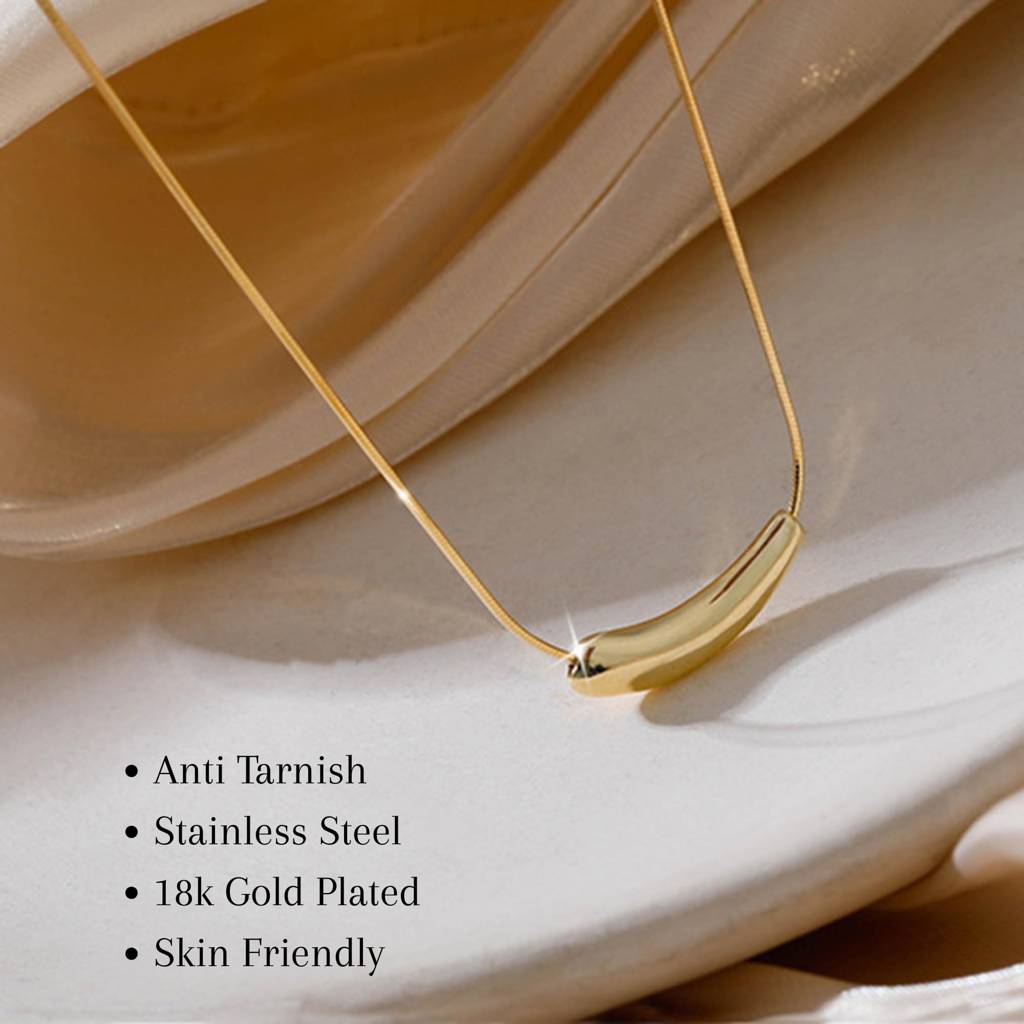 Designer Pendant Necklace : NC_SS_Eggplant_gld