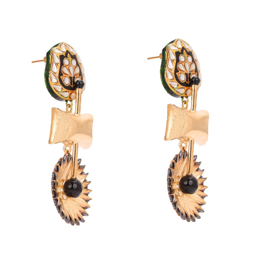 Mughal Hand Crafted Earrings : OTW-1029