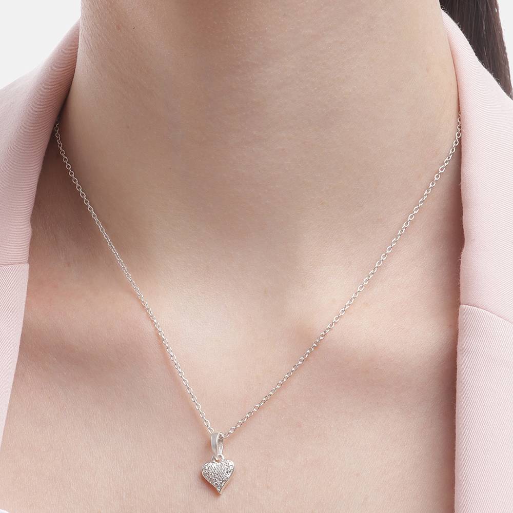 Silver Sparkling Heart Pendant : Silver Sparkling Heart Pendant : Silver Sparkling Heart Pendant : Silver Sparkling Hear