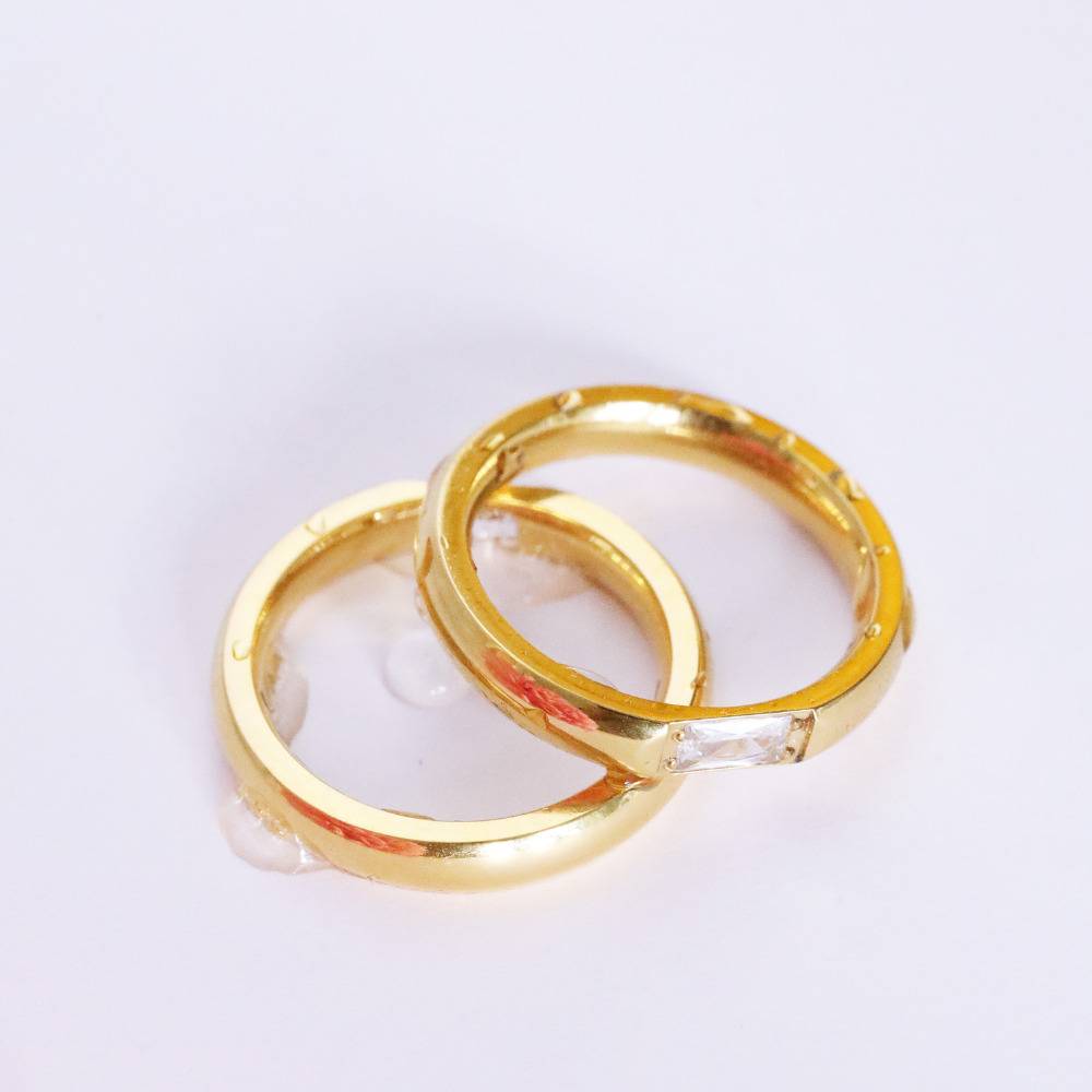 Stainless Steel Zircon Ring, Grace