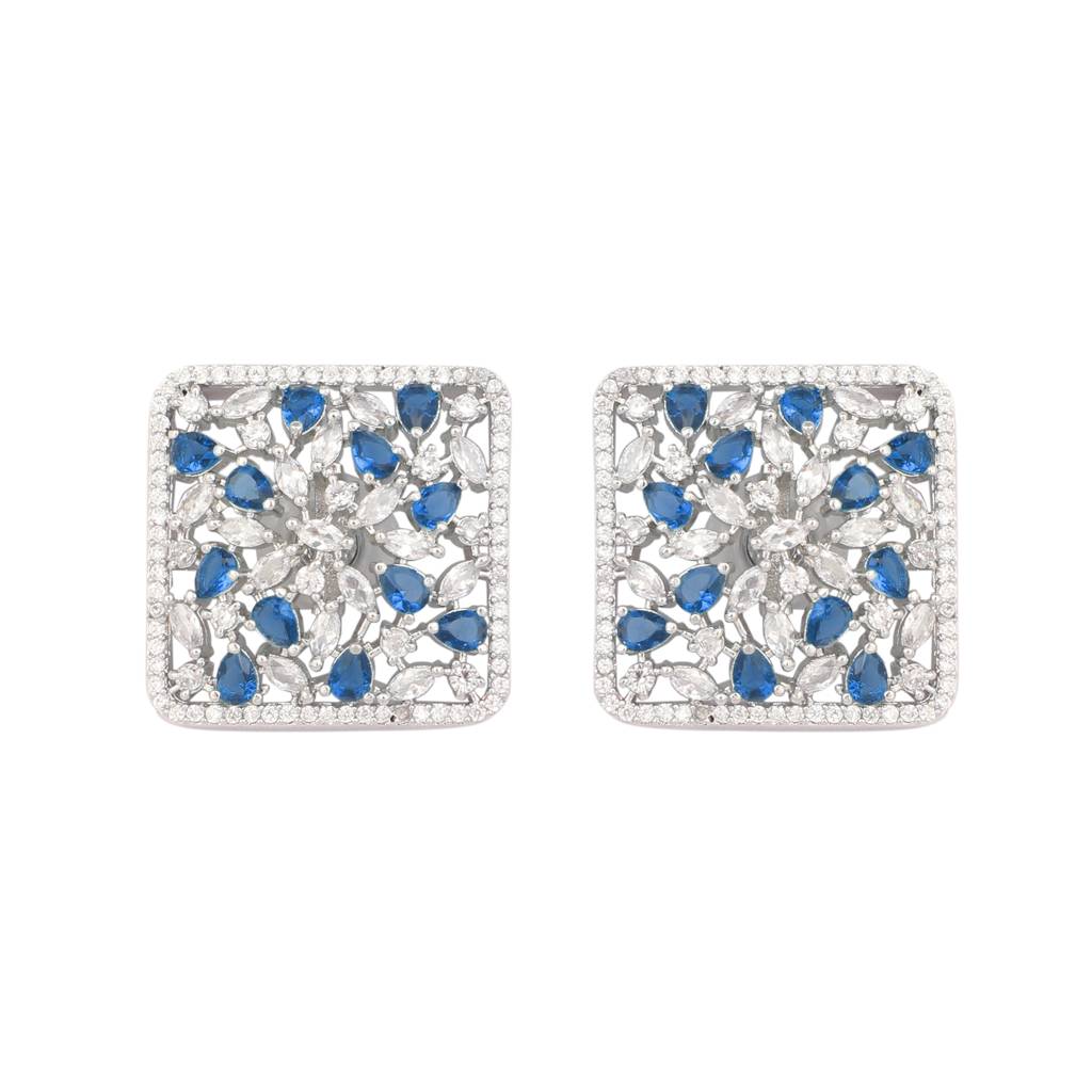 Zircon Floral Grace Necklace Set : YI24A0431N