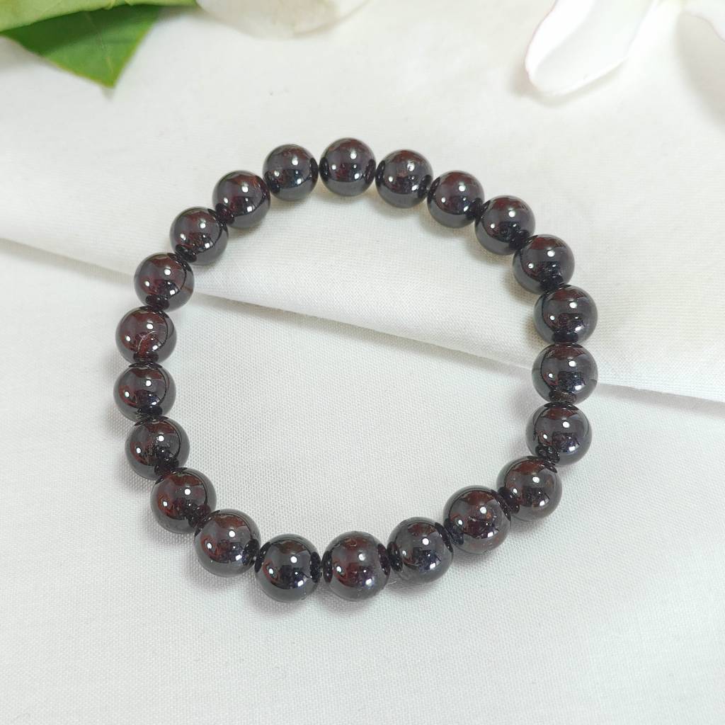 Natural Garnet Stone Bracelet : IS-BR-ST-1140