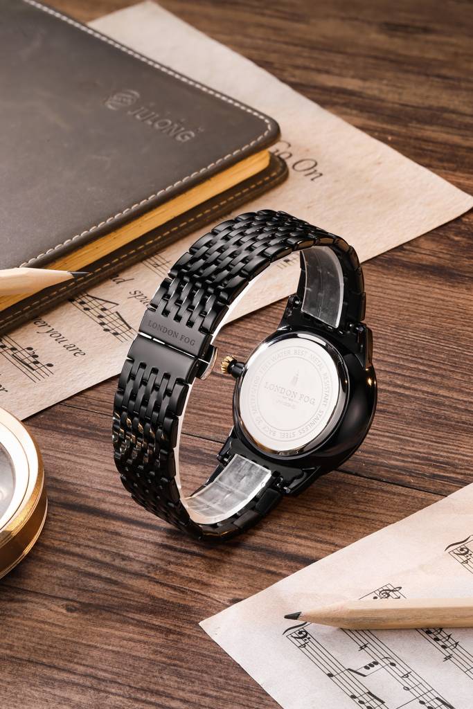 Baker Collection Analog Quartz Watch For Men With Stainless Steel Strap, Luminous Hands And World Map Dial Design : LFM10009-22
