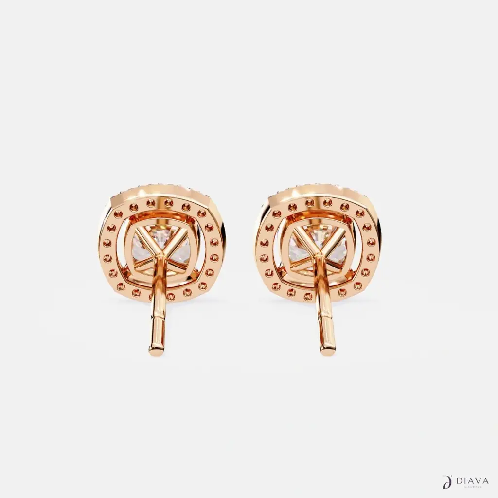Cushion Halo Studs : CushionHaloStuds
