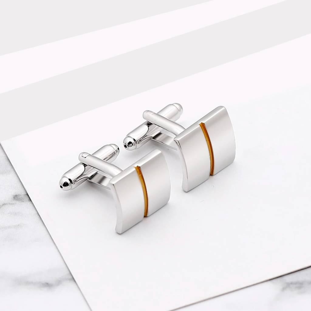 Office Formal Square Shirt Blazer Cufflink Pair For Men Boys Wedding Business Corporate Gift : PX9CL89
