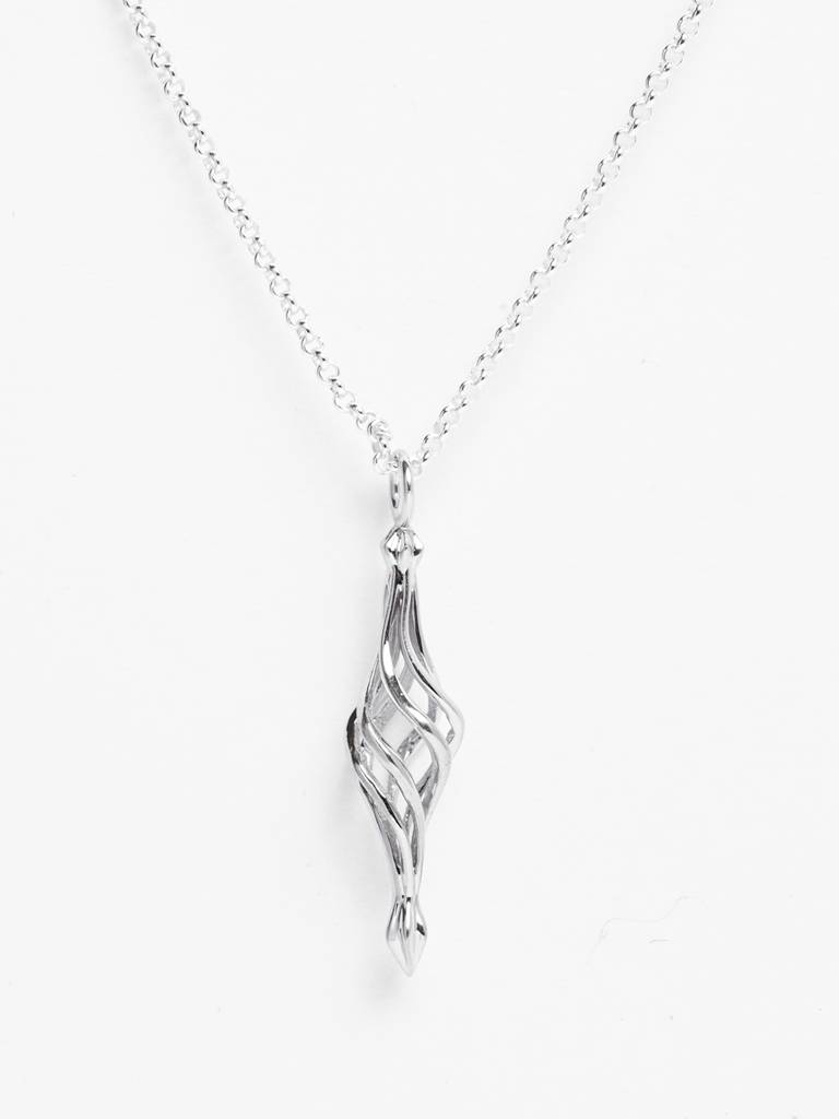925 Silver Platinum Plated Marzell Men Pendant Necklace With Chain Gift For Men & Boys : CSMNP1
