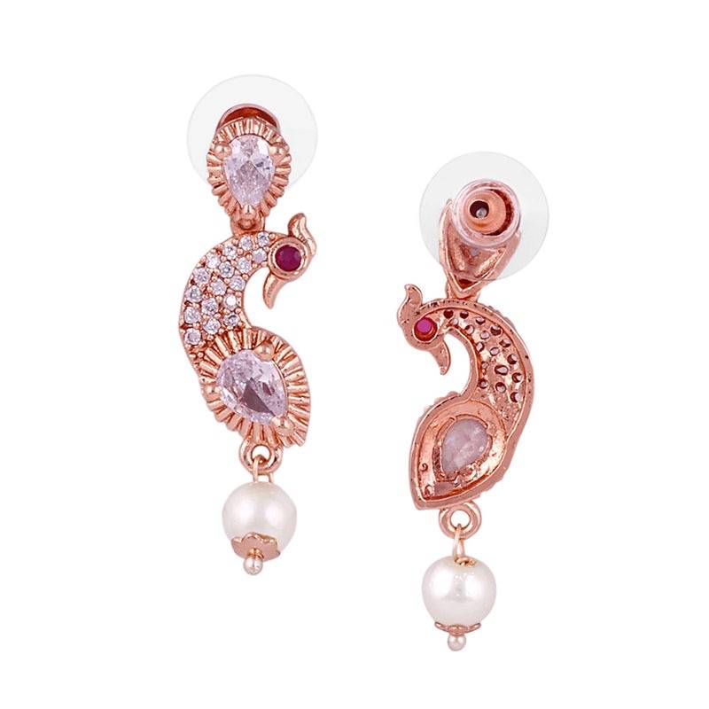 Morbagh Party Wear Dazzling Cz Necklace Set : AD-910-RGWENKER