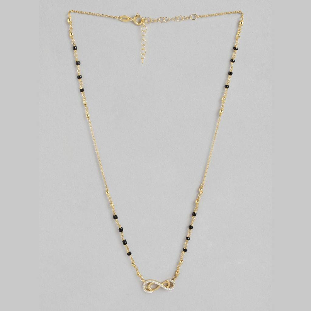 Shimmering Charisma Gold Plated 925 Sterling Silver Mangalsutra : MGS-10027