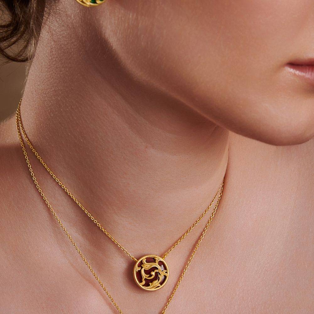 Rocialle Disc Necklace