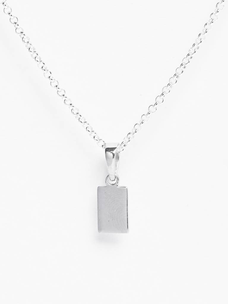 925 Silver Platinum Plated Isidor Men Pendant Necklace With Chain Gift For Men & Boys : CSMNP2