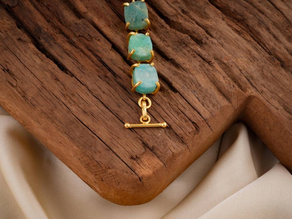 Uncut Amazonite Bracelet : NAGB06