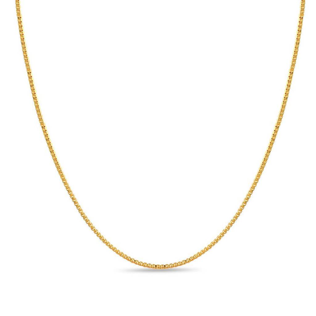 Sophisticated Gold Plated 925 Sterling Silver Men'S Box Chain : CH-10052-G