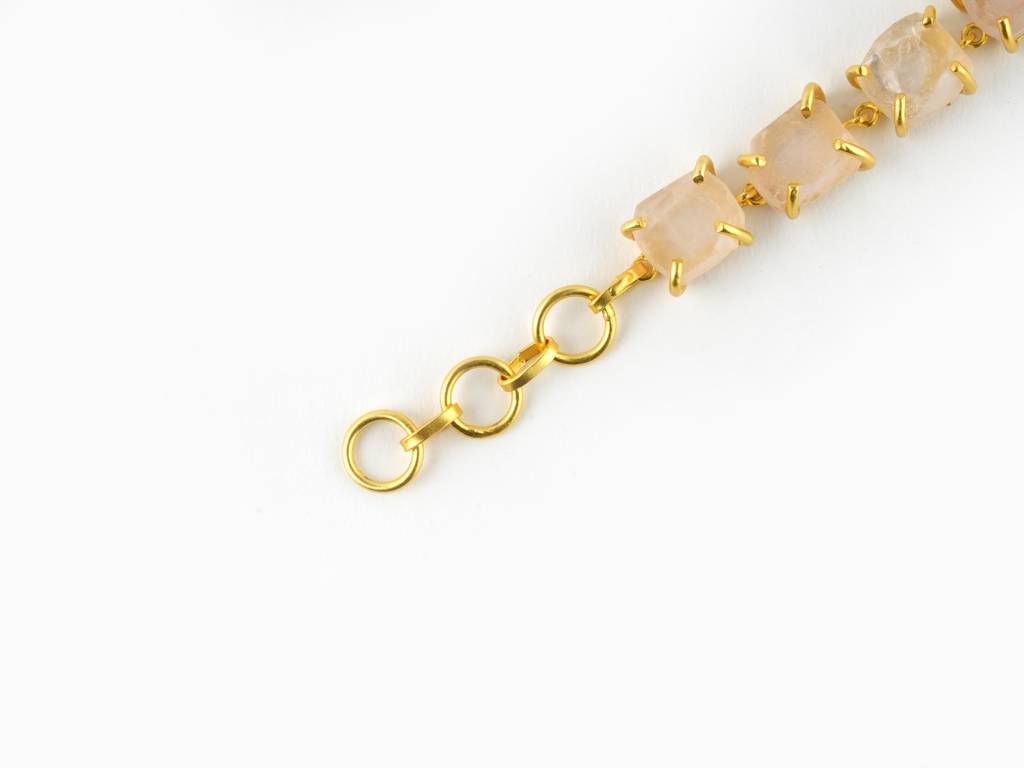 Uncut Rose Quartz Bracelet : NAGB10