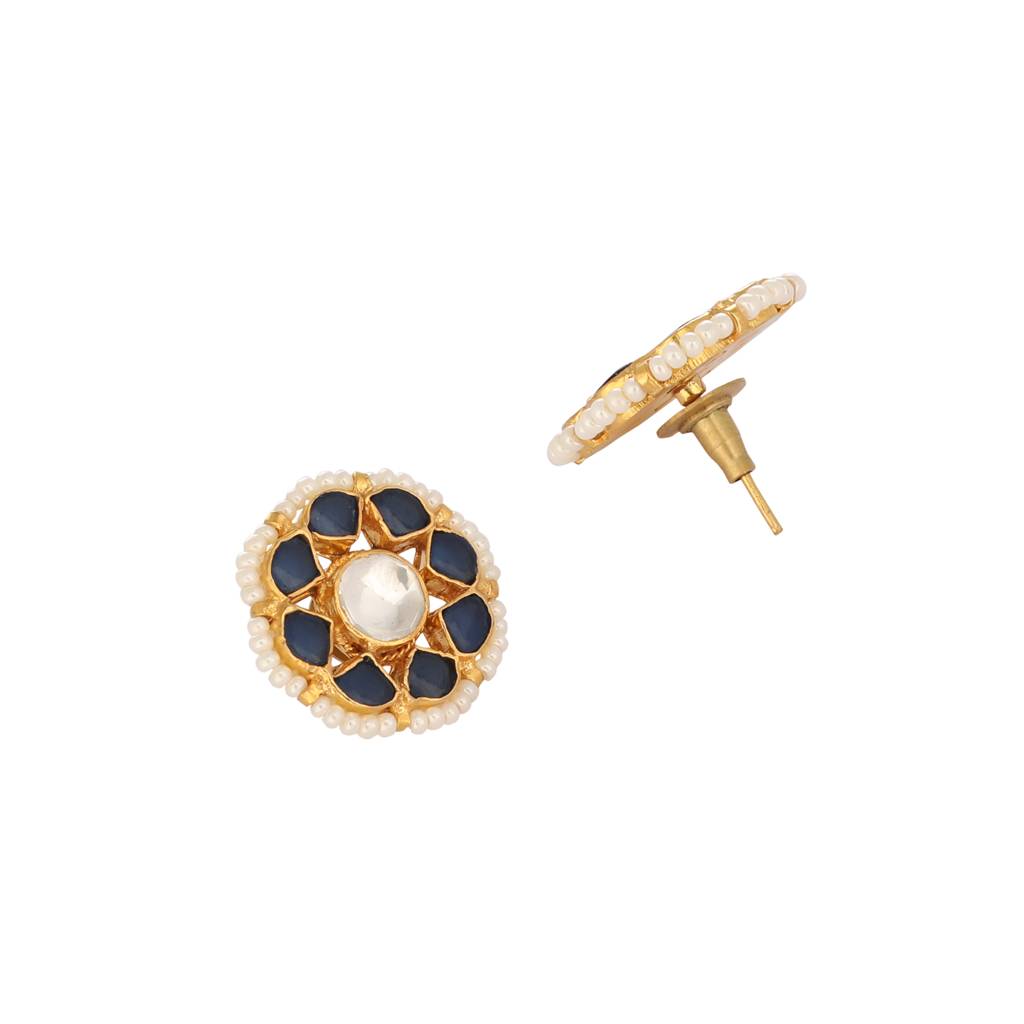 22K Gold Plated Floret Noor Stud Earrings : YI24A0452E