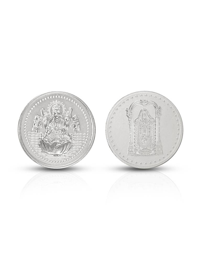 Maa Laxmi Ji Tirupati 20 Gram 999 Round Silver Coin : SJSC5027