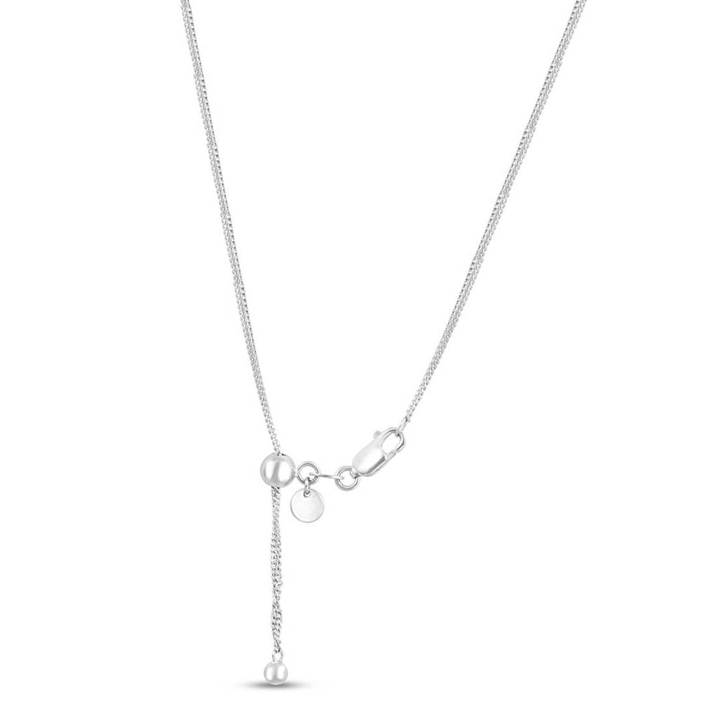 Infinity Rhodium Plated 925 Sterling Silver Waistchain : WC-10015-R-36-Inch