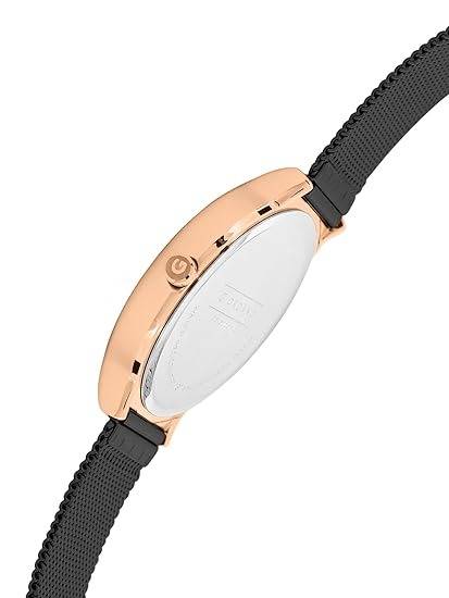 Analog Casual Round Dial Wrist Watch For Men With Mesh Metal Strap And Date Window : GZ-50057-33