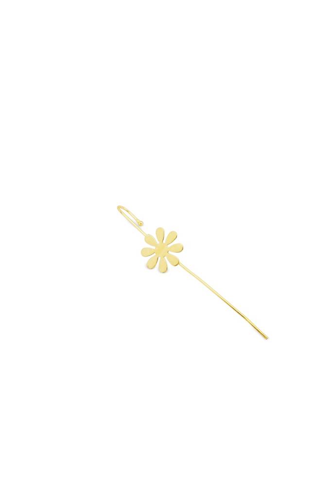Anti-Tarnish 22Kt Gold-Plated Gaj Needle Earcuff-Single : EC06019