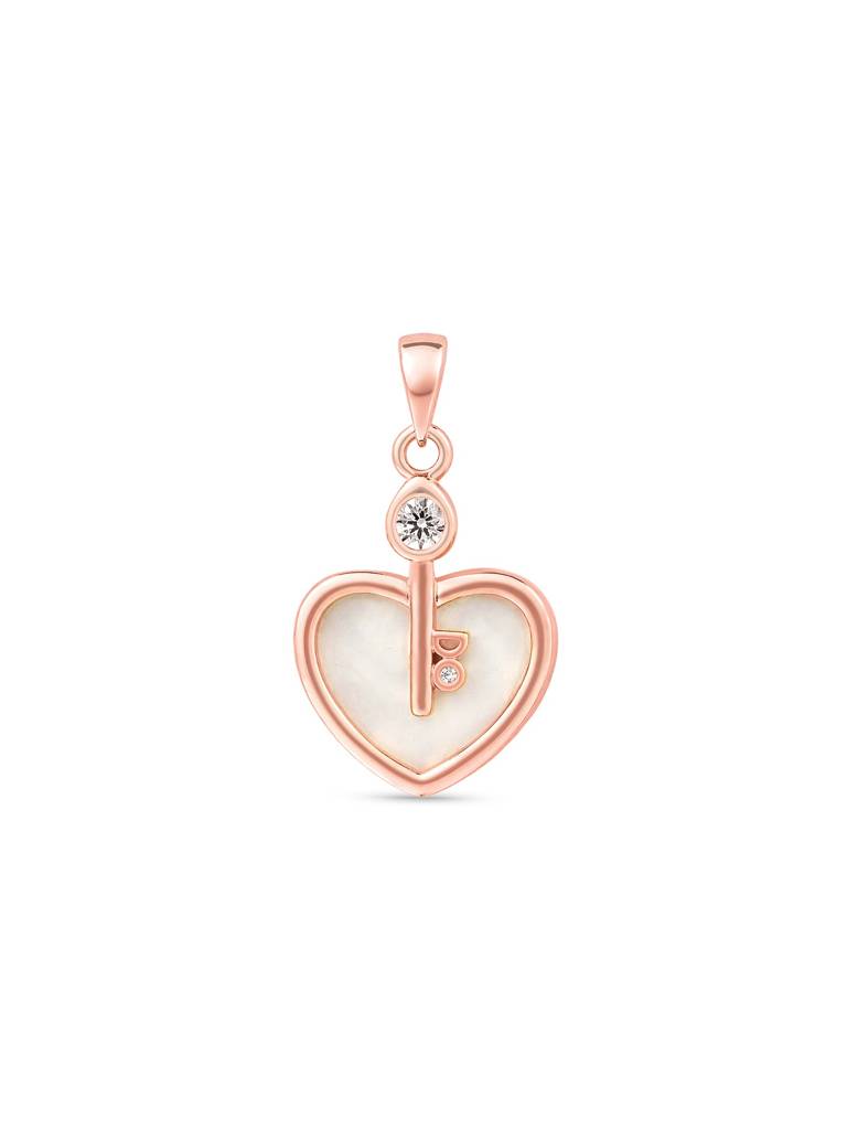 Secret Key Heart Silver Pendant : IPD419