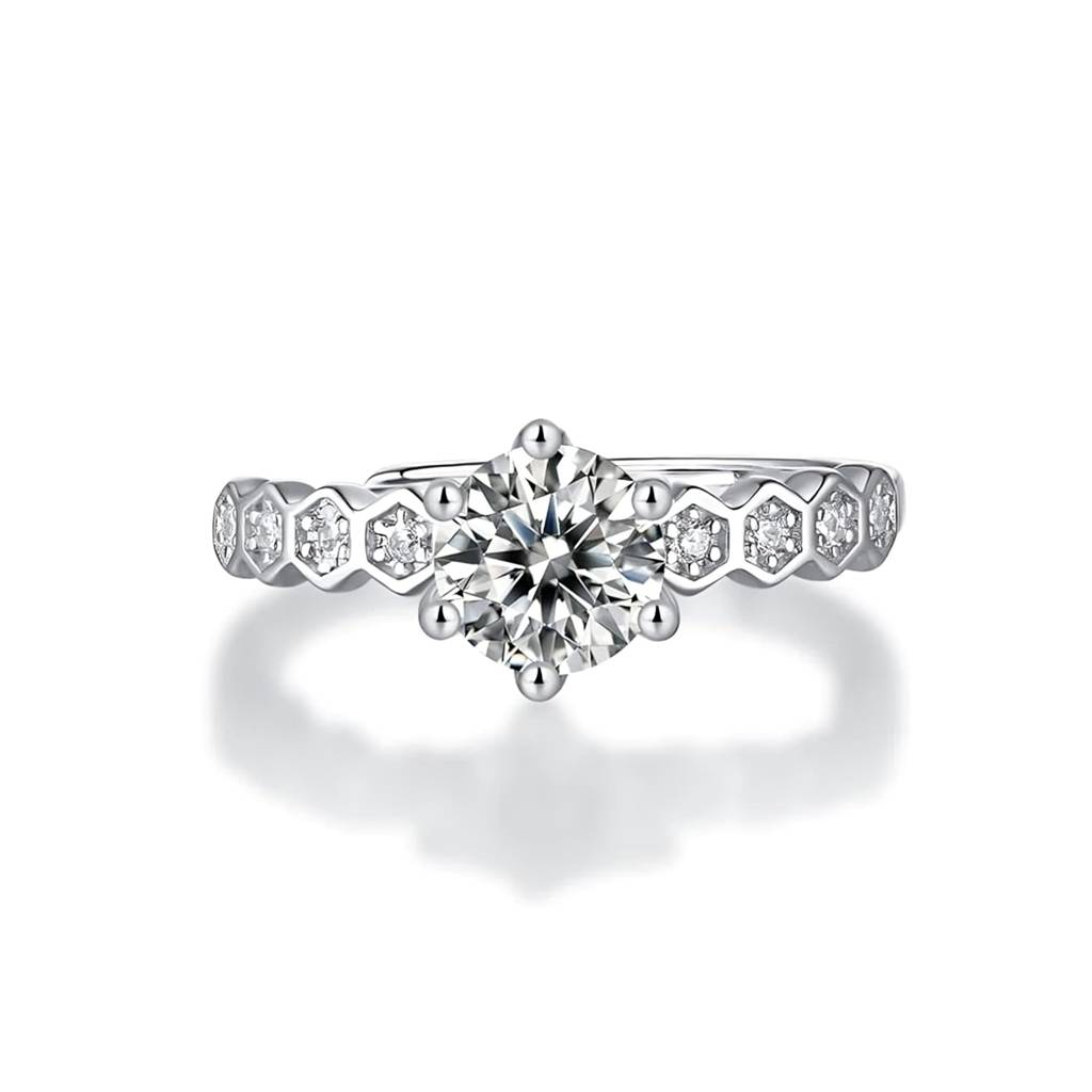 The Princess Solitaire 925 Silver Ring : ZLR-1038