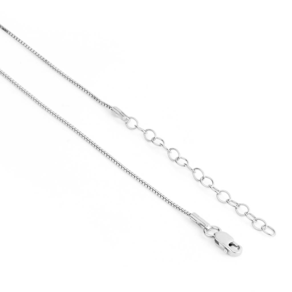 Her Inner Rhythm Solitaire Rhodium Plated Necklace : PEN-30260-C-R