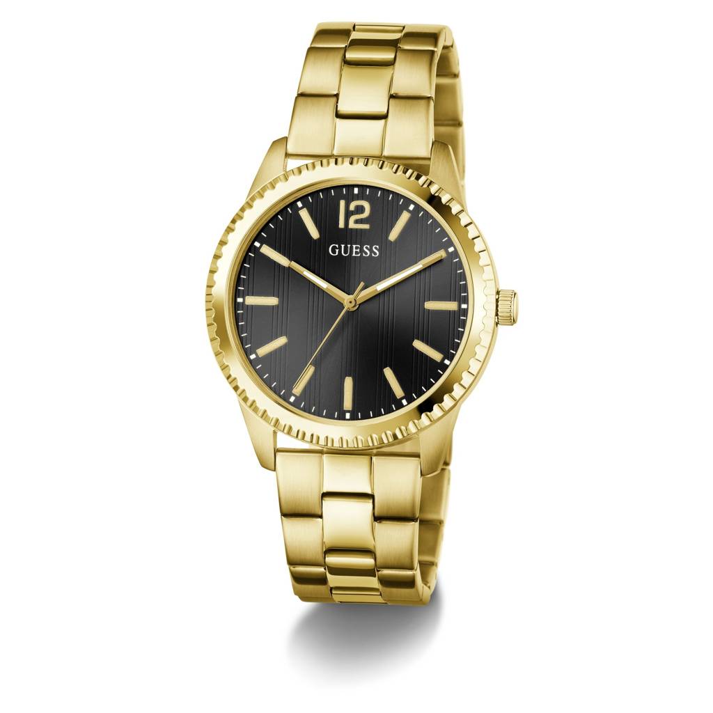 Guess Round 40Mm Black Dial Analog Men Watch - Gw1062G2 : GW1062G2
