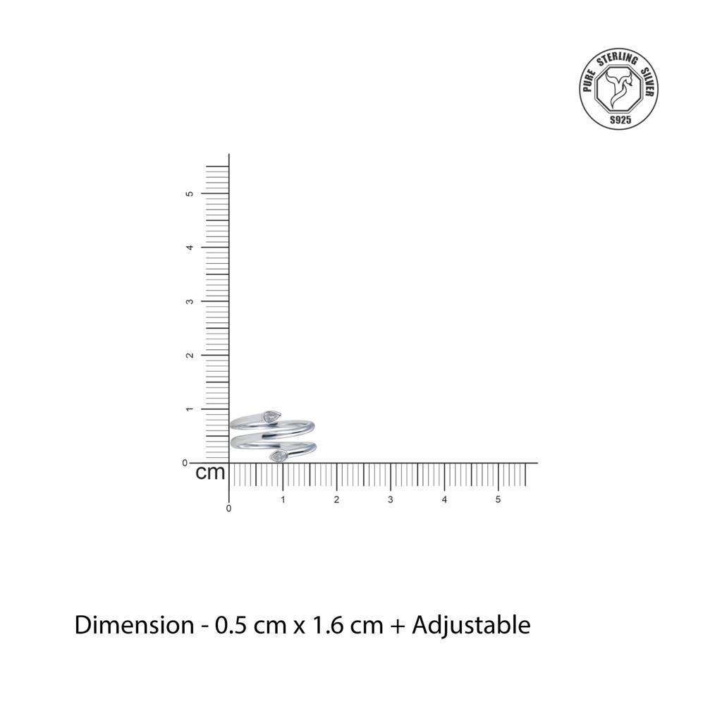 Chandrekha Silver Toe Rings : TRTOBJX0036