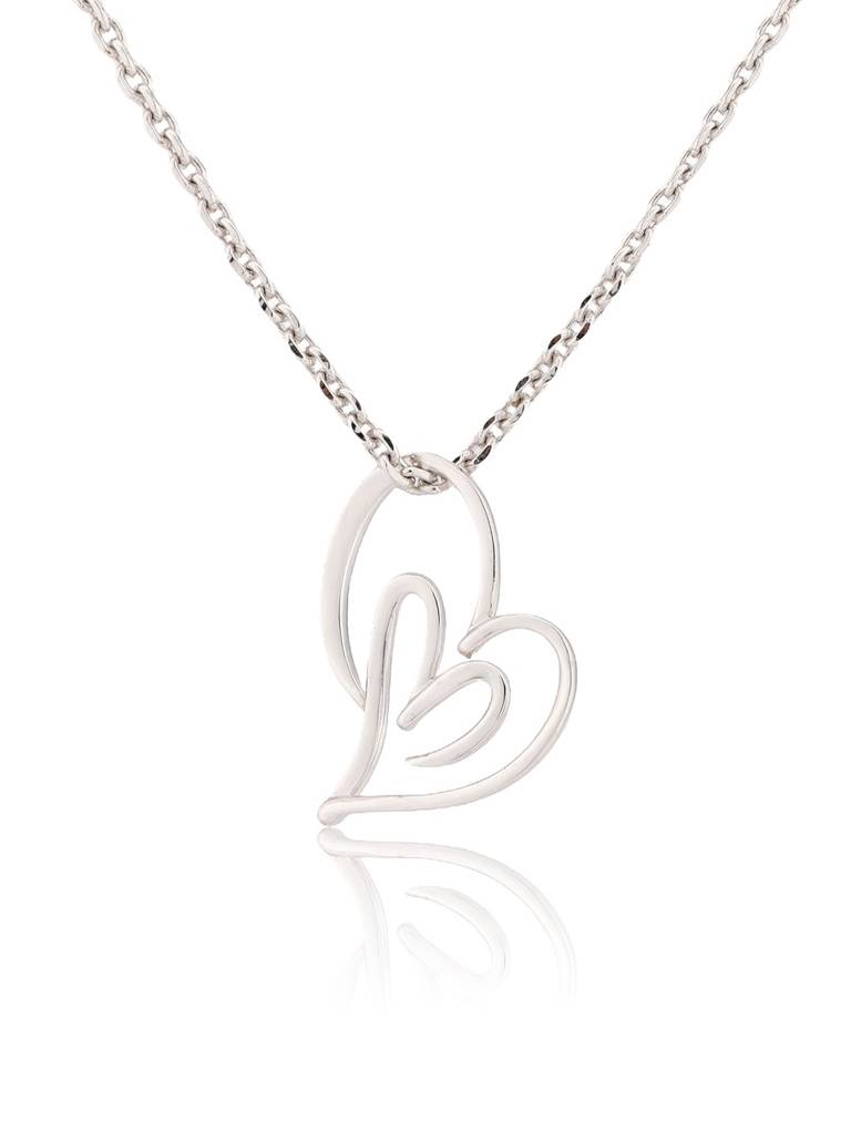 Valentine’S Day Open Hearts In Harmony Sterling Silver Pendant : 8905124575064