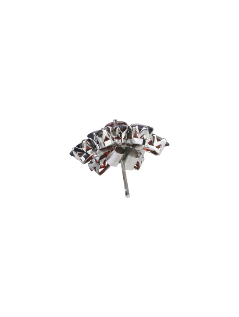 925 Sterling Silver Garnet Earrings For Women | Gemstone Earrings | Handmade Silver Jewelry | Elegant Daily Wear Gift : FU-0908