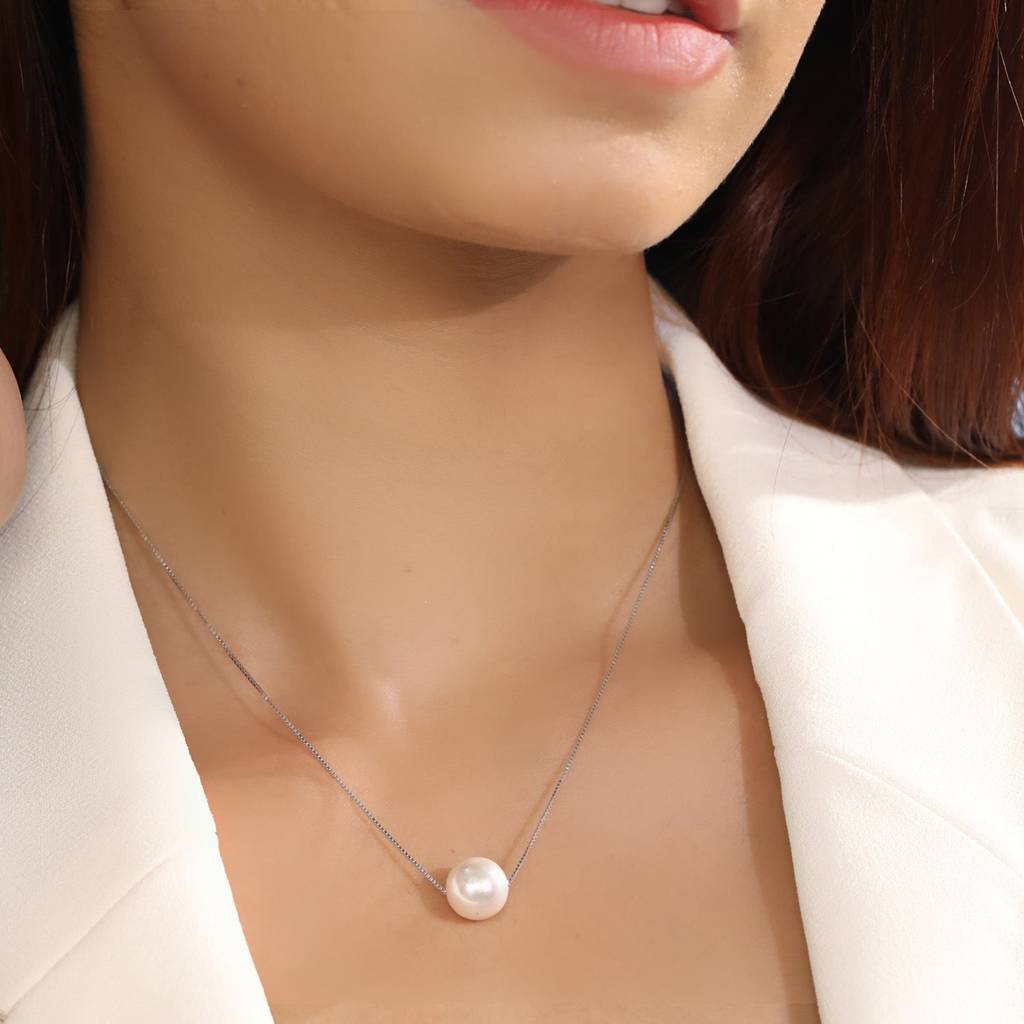 Pearl Eyed Senorita 925 Silver Necklace : NL-30010