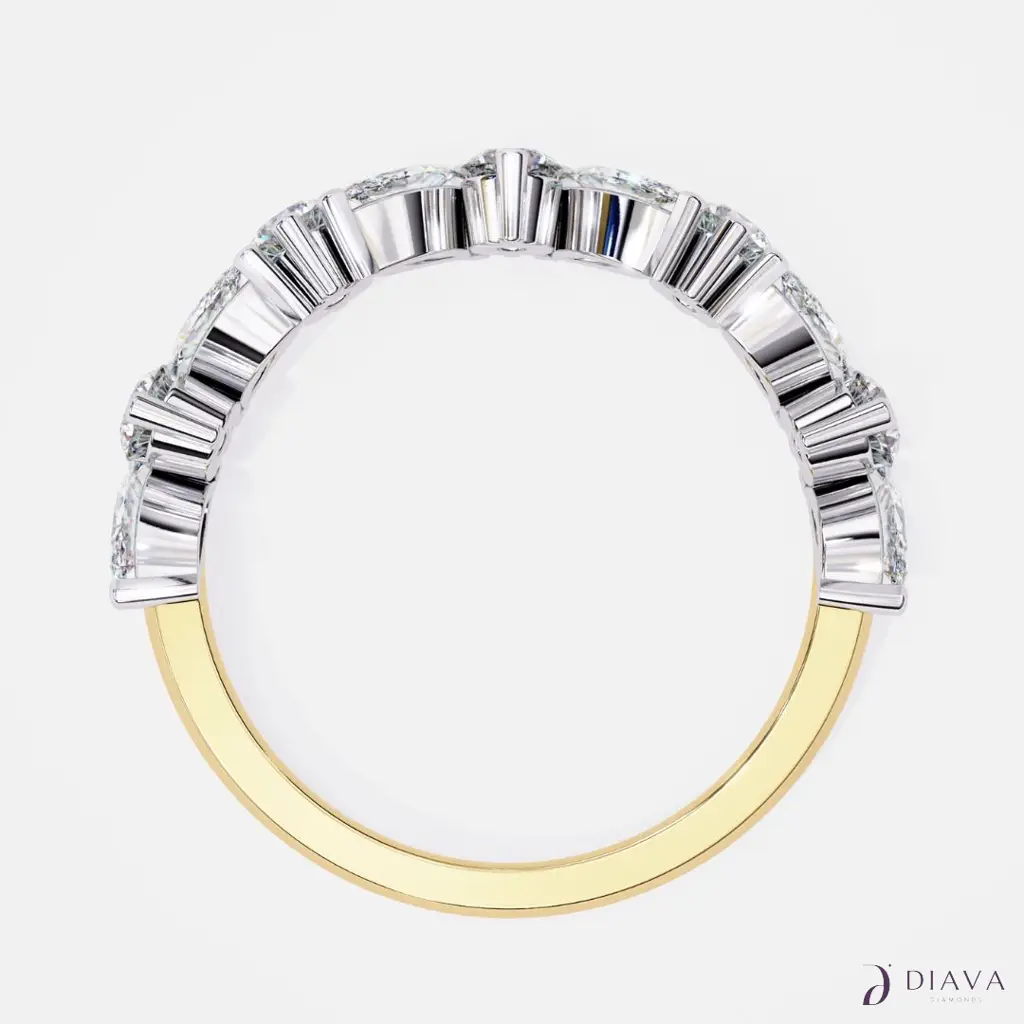 Marquise-Round Criss Cross Band : Marquise-RoundCrissCrossBand