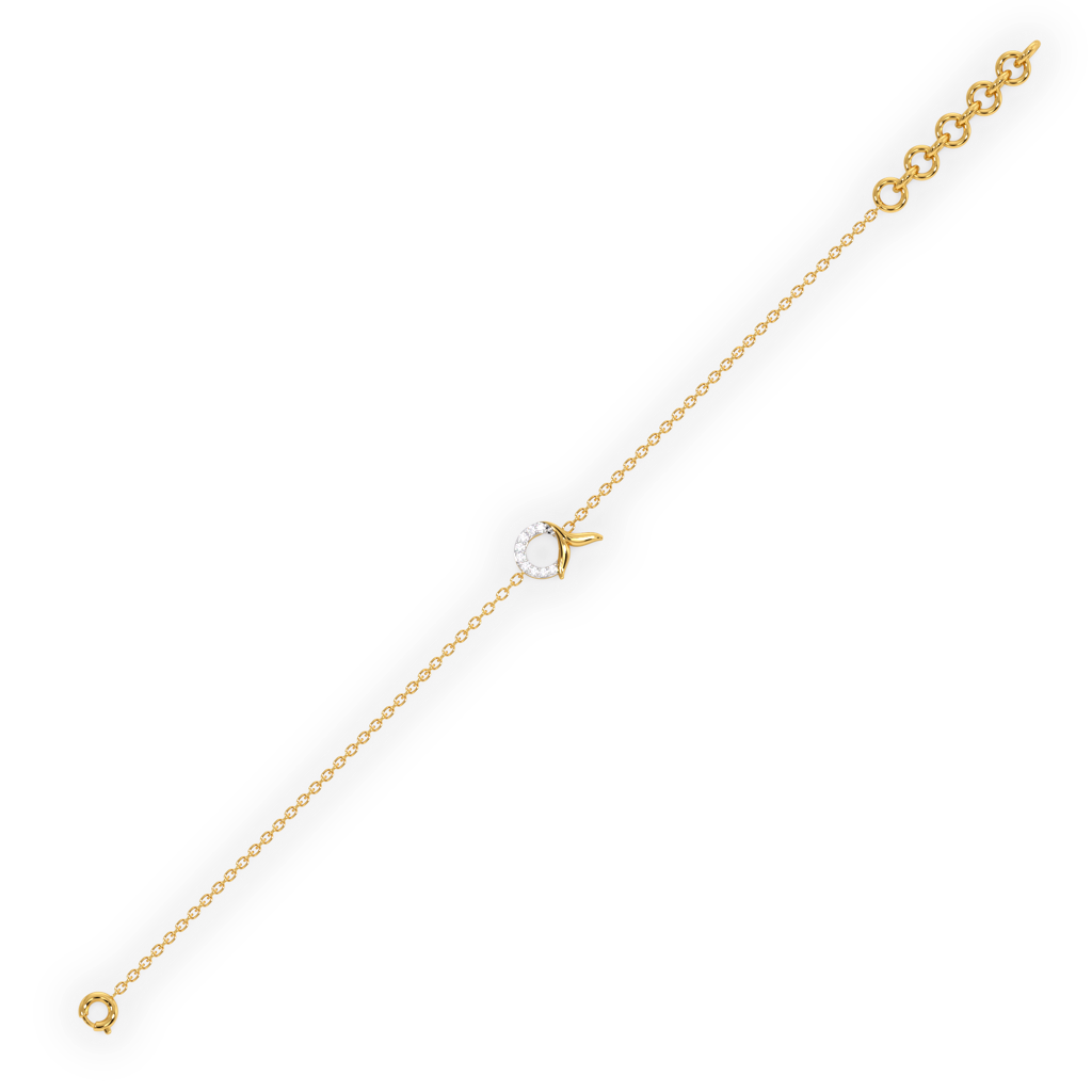 Serene Tail - Lab Diamond Bracelet : LLBR0096