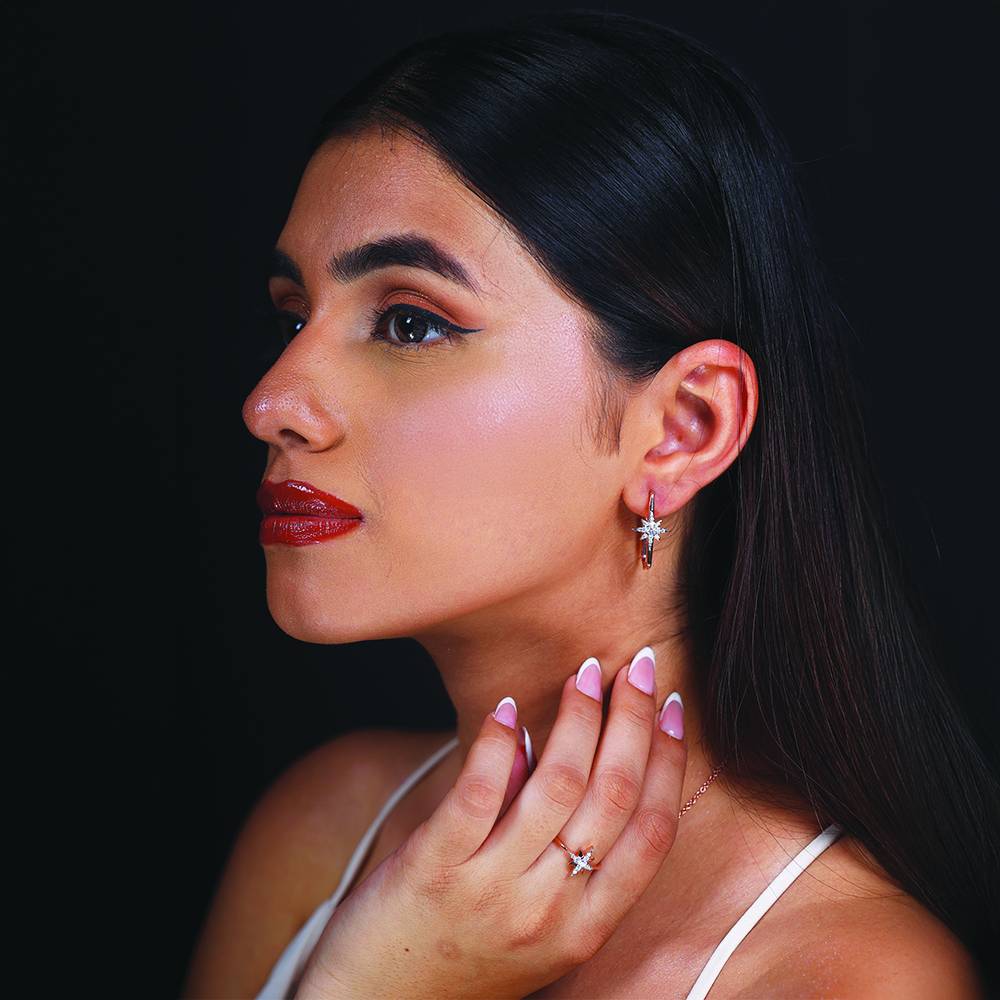 Northstar Huggies - Lab Diamond Earrings : LLER0119