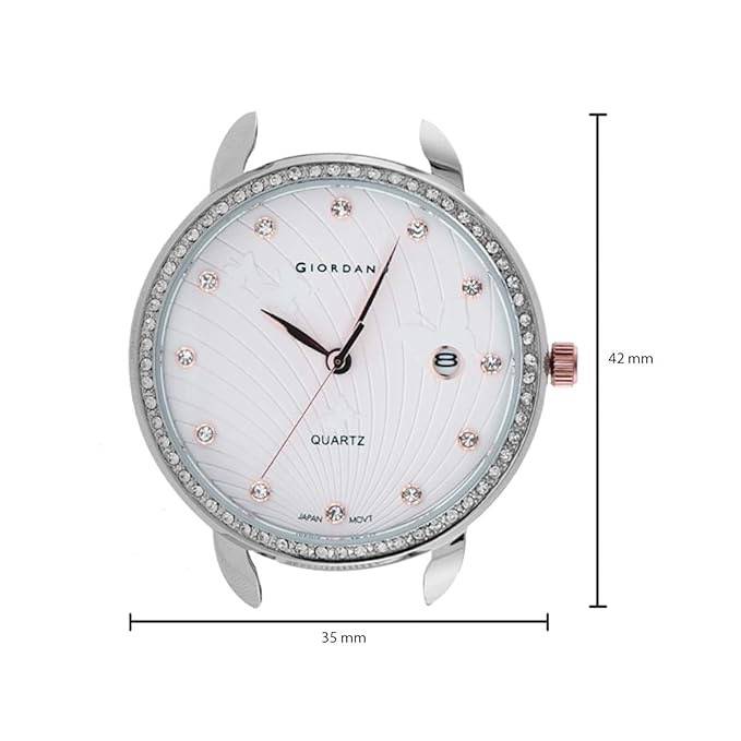 Giordano Analogue White Dial Women'S Watch : R4002-11