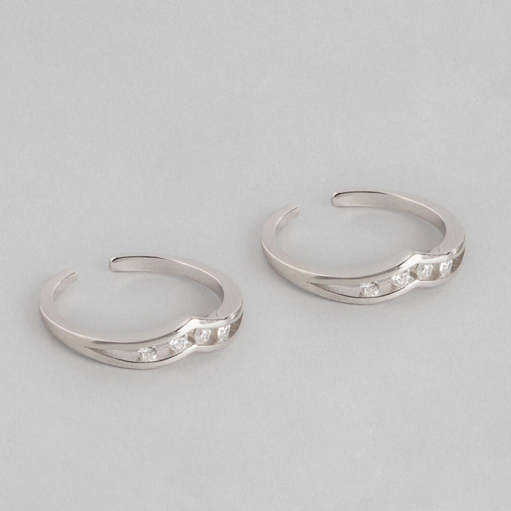 Minimal 925 Silver Toe Ring : TOE-10022