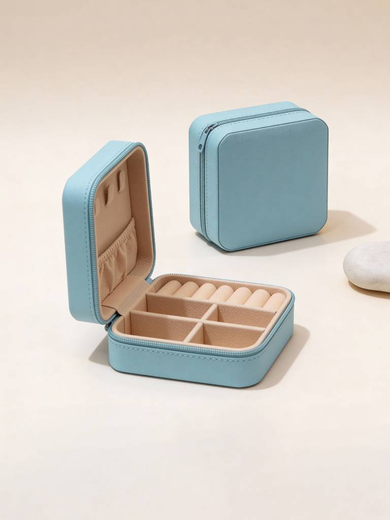 Minimal Pearl Pendant & Earrings With Jewellery Box : STLK8232